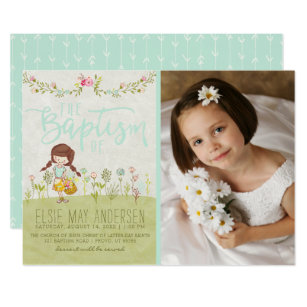 Lds Baptism Christening Invitations Zazzle