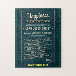 LDS Family Proclamation puzzle. (CUSTOMIZE IT) Jigsaw Puzzle