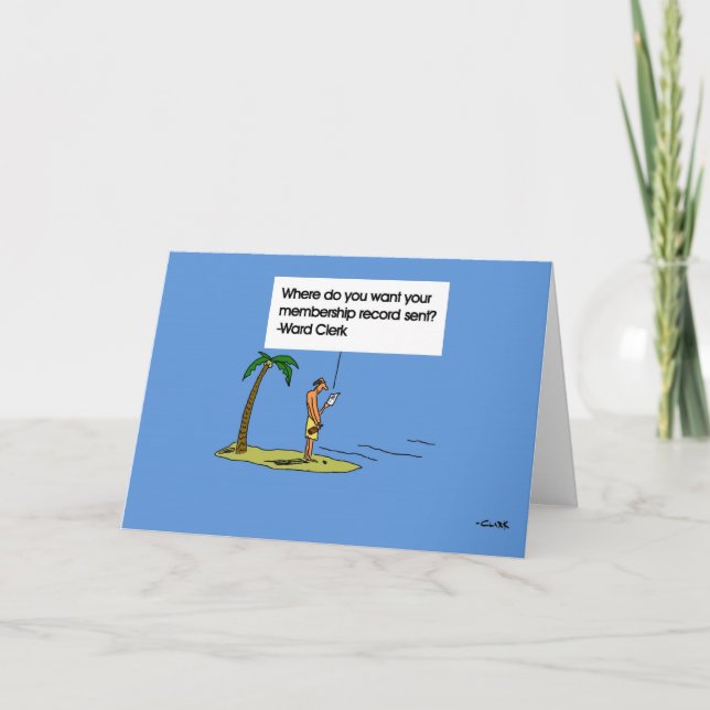 LDS farewell Greeting Card (Front)