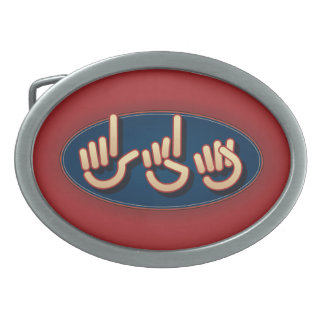 LDS in ASL. belt buckle