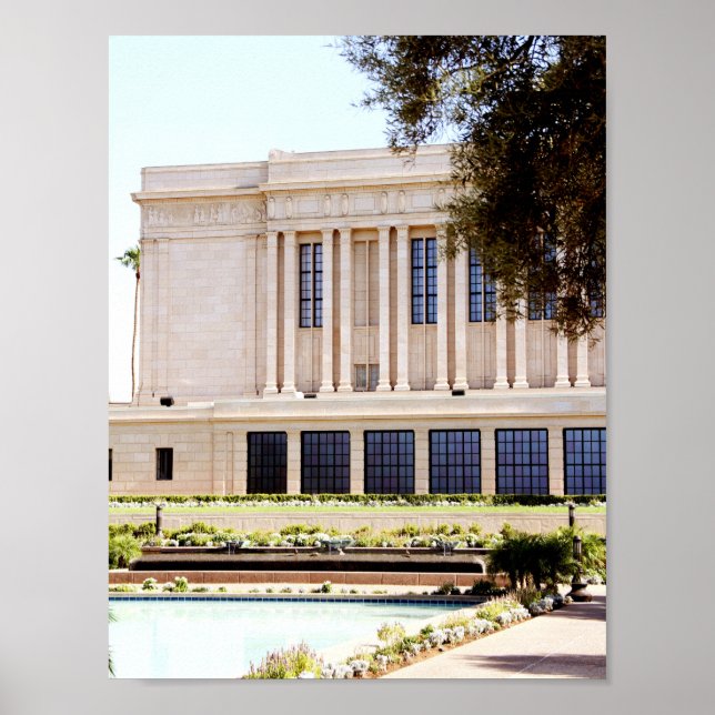 lds mesa arizona temple mormon picture poster (Front)