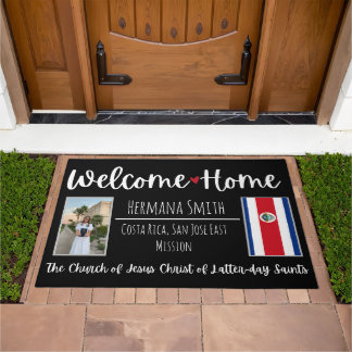 LDS Missionary Homecoming Custom Welcome Home Mat 