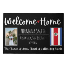 LDS Missionary Homecoming Custom Welcome Home Mat