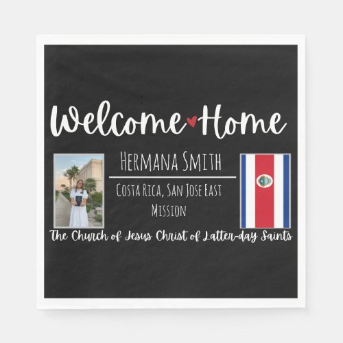  LDS Missionary Homecoming Welcome Home Napkin