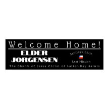 LDS Missionary Welcome Home Custom Poster Sign