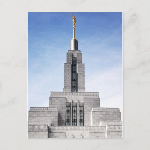 lds mormon draper ut temple spire postcard
