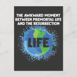 LDS Mormon Life Premortal Resurrection Missionary Postcard