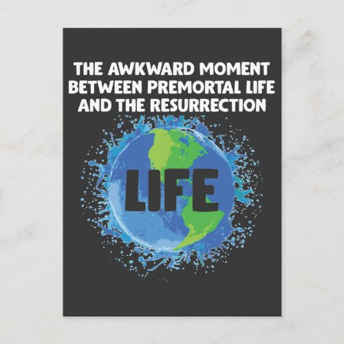 LDS Mormon Life Premortal Resurrection Missionary Postcard