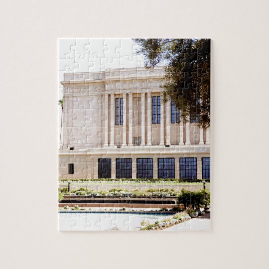 LDS mormon Oquirrh Mountain Utah temple Jigsaw Puzzle