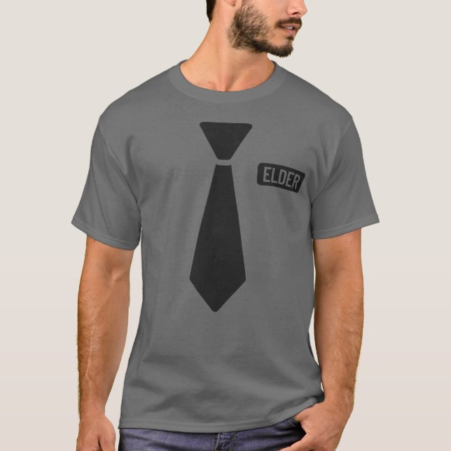LDS Mormon Missionary Elder Costume Missionary T-Shirt (Front)