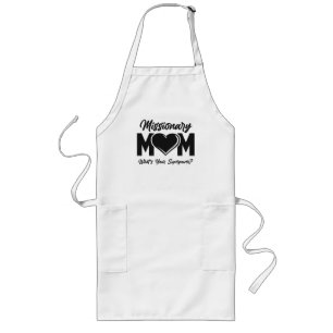 LDS Mormon Missionary Mom Long Apron
