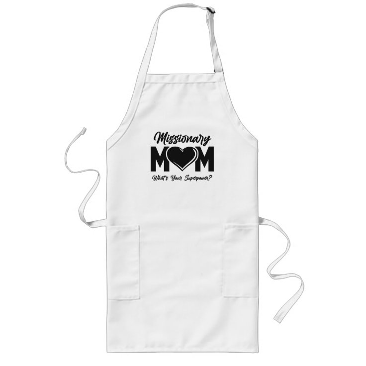 LDS Mormon Missionary Mom Long Apron | Zazzle