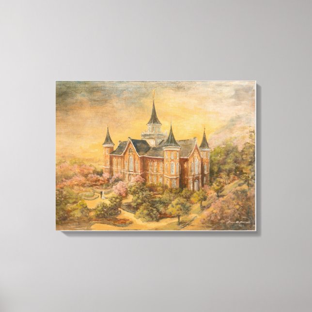 LDS Provo City Center Temple Canvas Print (Front)