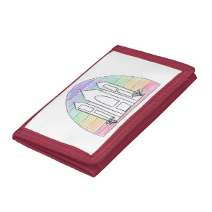 LDS Salt Lake City Temple rainbow sunset mormon  Tri-fold Wallet