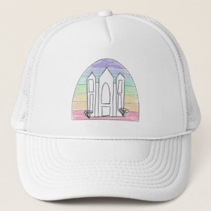 LDS Salt Lake City Temple rainbow sunset mormon Trucker Hat