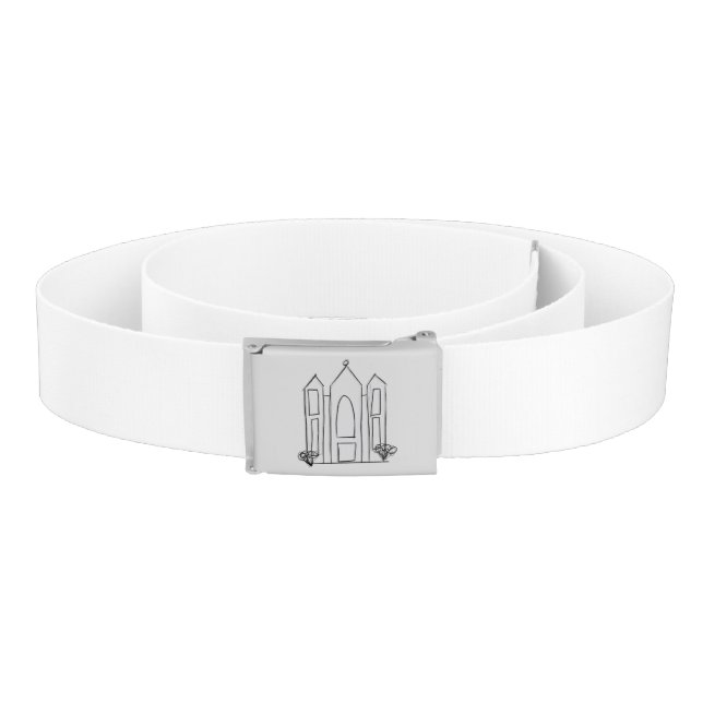 LDS Salt Lake City Temple simple modern mormon   Belt (Coil)