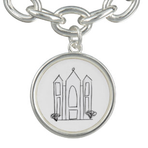 LDS Salt Lake City Temple simple modern mormon Bracelet