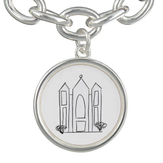 LDS Salt Lake City Temple simple modern mormon  Bracelet (Design)