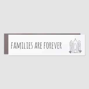 LDS Salt Lake City Temple simple modern mormon  Car Magnet