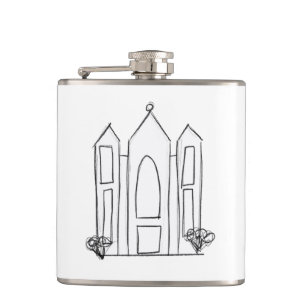 LDS Salt Lake City Temple simple modern mormon   Flask