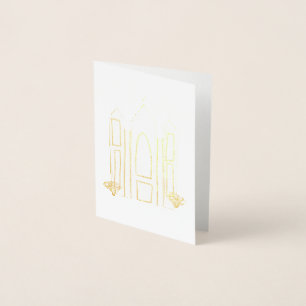 LDS Salt Lake City Temple simple modern mormon  Foil Card