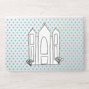 LDS Salt Lake City Temple simple modern mormon HP Laptop Skin