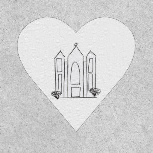 LDS Salt Lake City Temple simple modern mormon  Patch