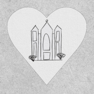 LDS Salt Lake City Temple simple modern mormon  Patch