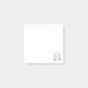 LDS Salt Lake City Temple simple modern mormon Post-it Notes
