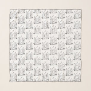 LDS Salt Lake City Temple simple modern mormon  Scarf