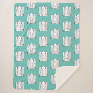 LDS Salt Lake City Temple simple modern mormon Sherpa Blanket