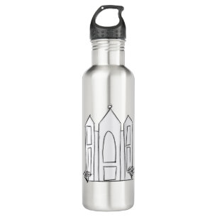 LDS Salt Lake City Temple simple modern mormon Stainless Steel Water Bottle