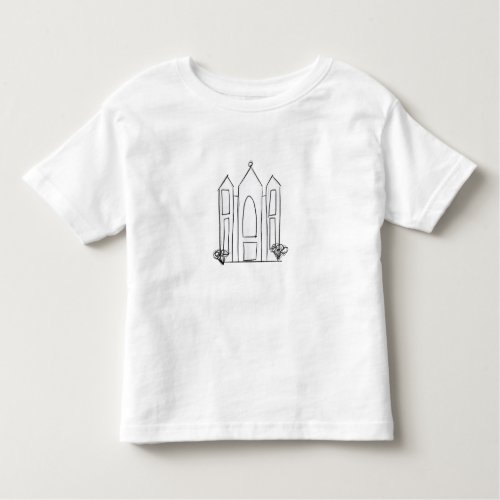LDS Salt Lake City Temple simple modern mormon  Toddler T_shirt