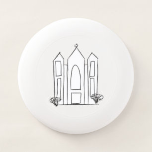 LDS Salt Lake City Temple simple modern mormon Wham-O Frisbee
