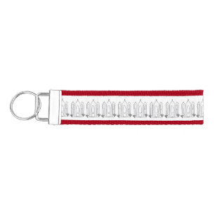 LDS Salt Lake City Temple simple modern mormon Wrist Keychain