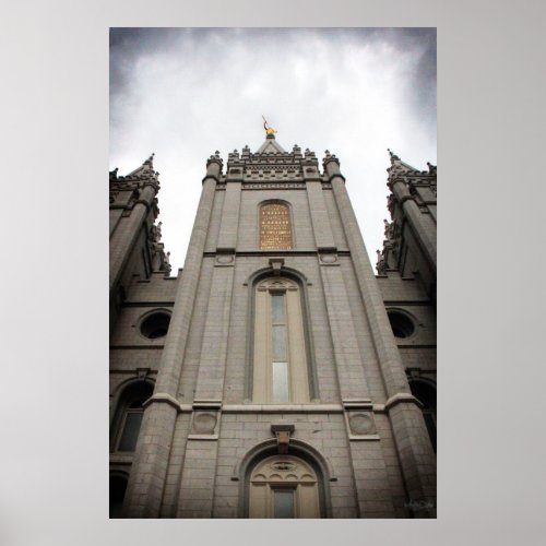 LDS Salt Lake City UT Temple poster _ large
