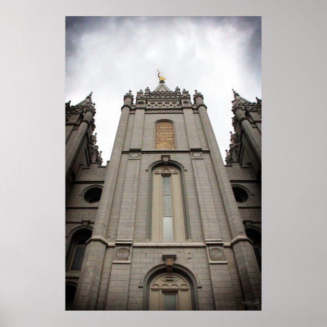 LDS Salt Lake City, UT Temple poster - large (Front)