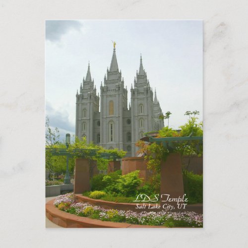 LDS Temple Salt Lake City Utah Postcard