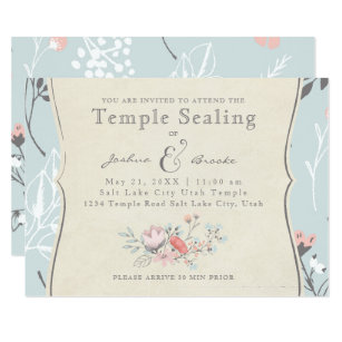Lds Wedding Invitations Zazzle