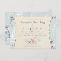 LDS TEMPLE SEALING CARD | Vintage Bicycle Love