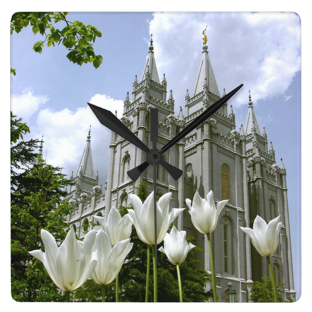 LDS Temple Square Wall Clock Zazzle