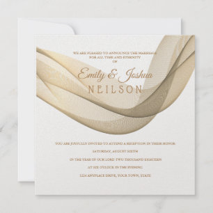 LDS Temple Wedding Reception Invitation-The Veil I Invitation
