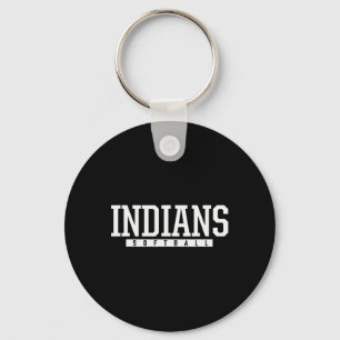 Ldwin Indians Softll Hs Keychain
