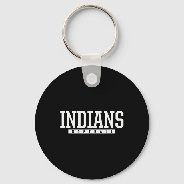 Ldwin Indians Softll Hs  Keychain (Front)
