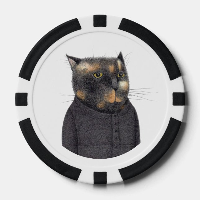 LDY'S MAID CAT Poker Chips (Front)