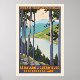 Le Ballon de Guebwiller France Vintage Poster 1930
