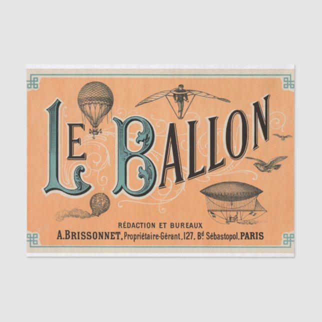 Le Ballon Tissue Paper (Front)