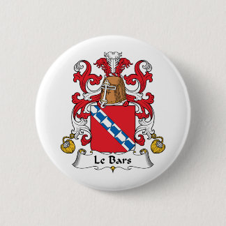 Le Bars Family Crest Pinback Button