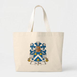 Le Bas Family Crest Large Tote Bag