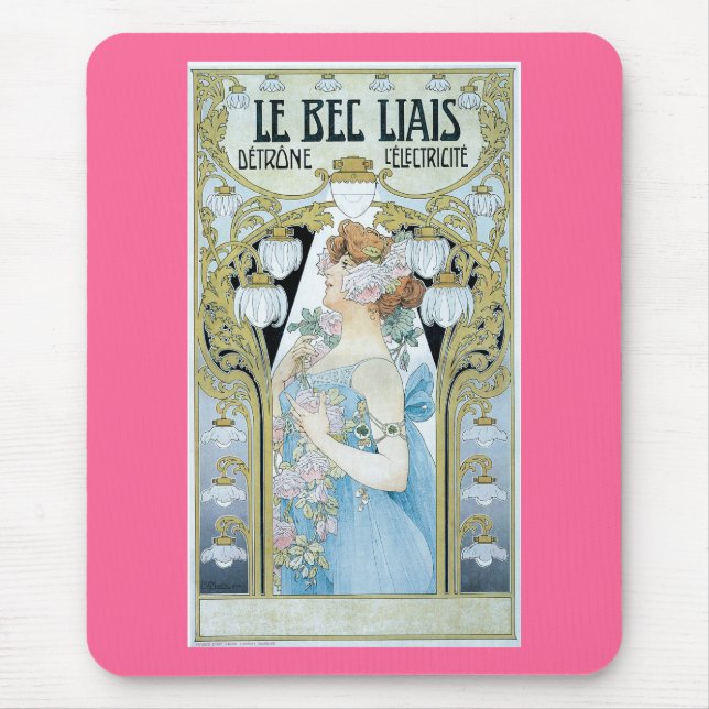 le Bec Lias Dethrone l'Ectricite Mouse Pad (Front)